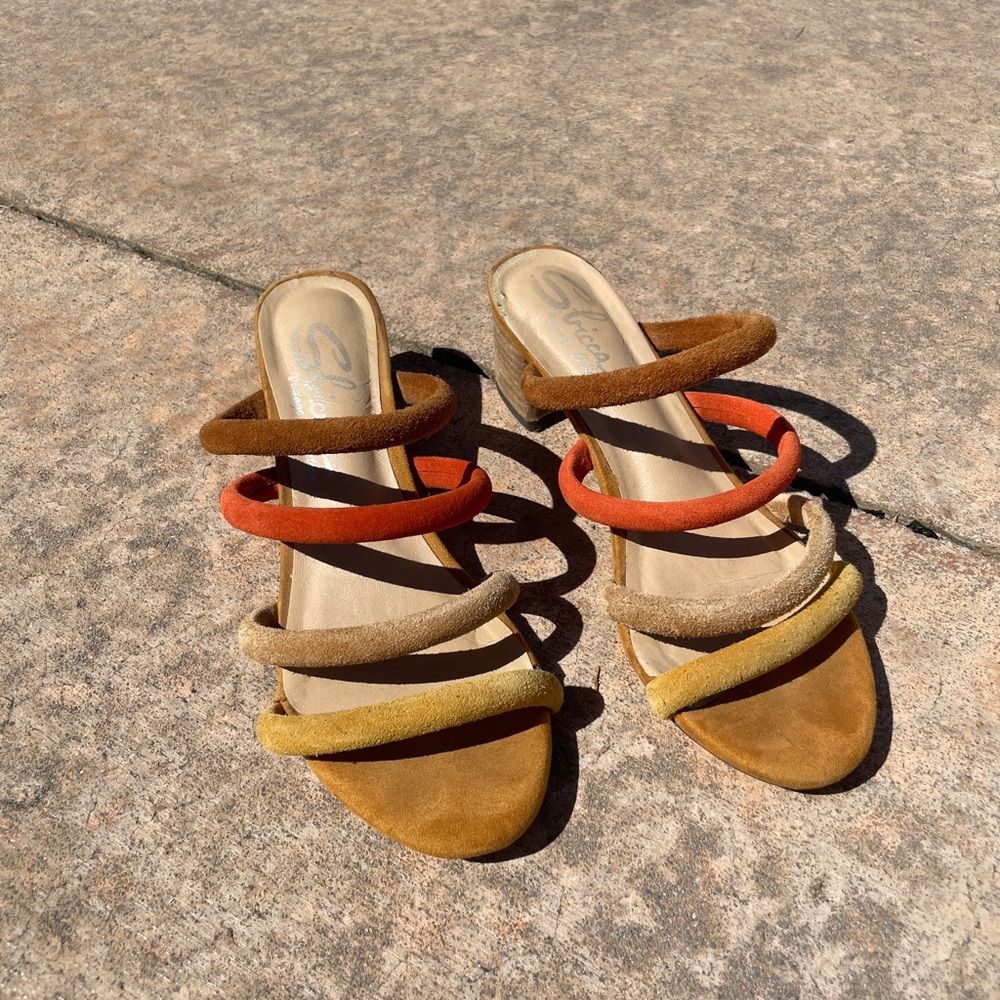 Sbicca Multicolor Strappy Heels